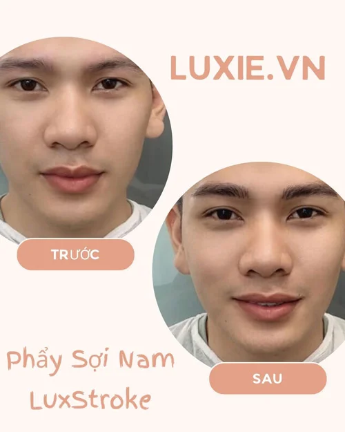 Phẩy sợi lông mày nam Luxstroke