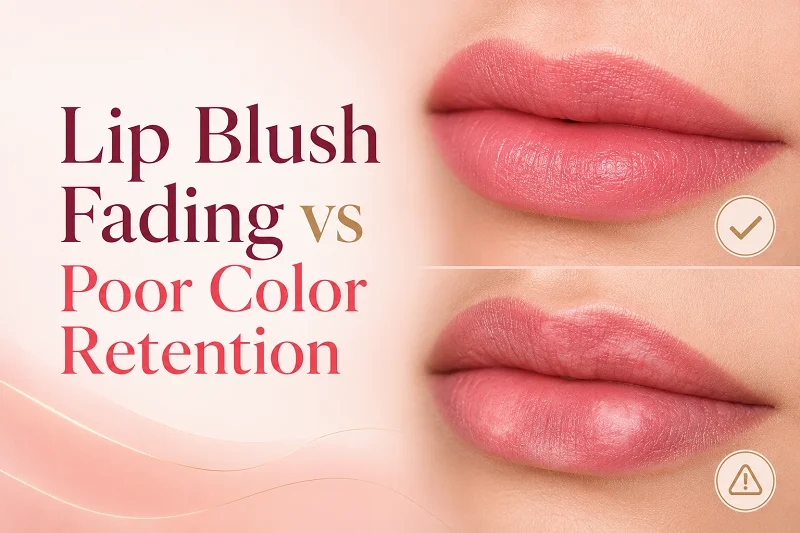 Lip Blush Fading vs Poor Color Retention: How to Tell the Difference Before You Touch Up