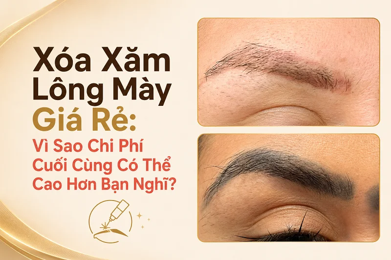 Xóa Xăm Lông Mày Giá Rẻ: Vì Sao Chi Phí Cuối Cùng Có Thể Cao Hơn Bạn Nghĩ?