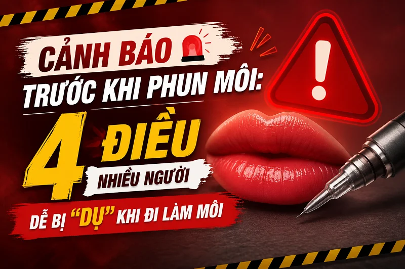 Cảnh Báo Trước Khi Phun Môi: 4 Điều Nhiều Người Dễ Bị “Dụ” Khi Đi Làm Môi