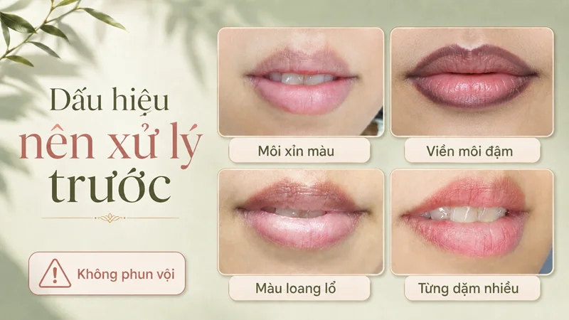 Những dấu hiệu môi nên cần xử lý nền trước Những dấu hiệu môi nên cần xử lý nền trước