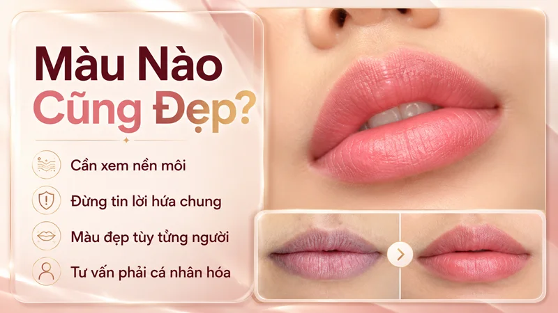 Môi chị làm màu nào cũng lên đẹp — nghe vui nhưng chưa đủ căn cứ