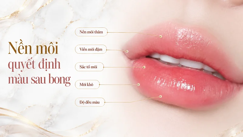 Nền môi thật mới là yếu tố quyết định môi xí muội có đẹp hay không Nền môi thật mới là yếu tố quyết định môi xí muội có đẹp hay không